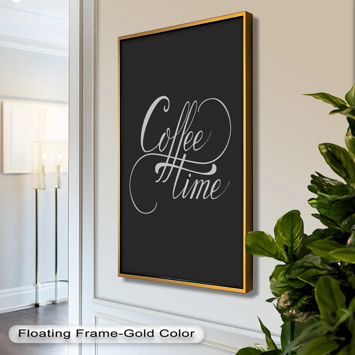 Coffee Time Script Art – Calligraphy Oil Painting - MyPhotoStation