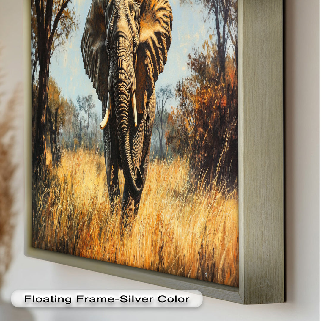 Guardian of the Wild – Elephant Oil Painting