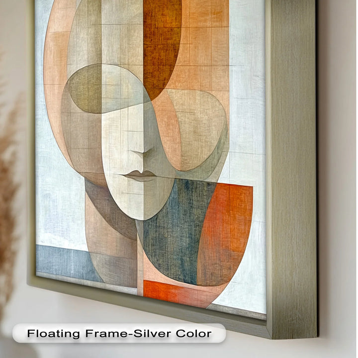Geometric Face Portrait – Modern Abstract Oil Painting - MyPhotoStation