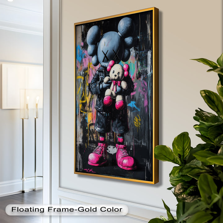 Embrace the Chaos – KAWS Oil Painting