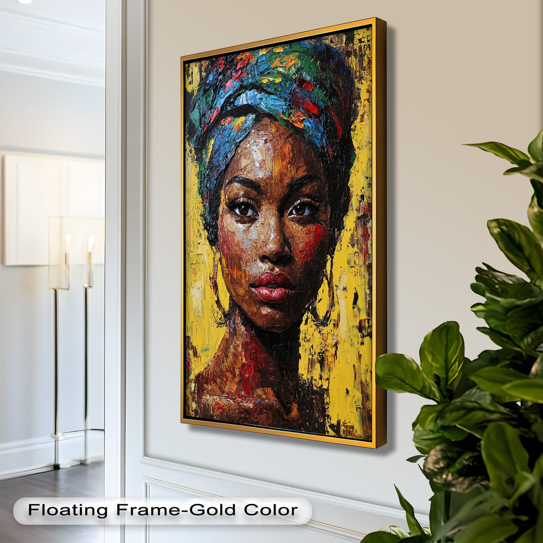 Radiant Soul – Bold Portrait Oil Painting in Fauvist Style