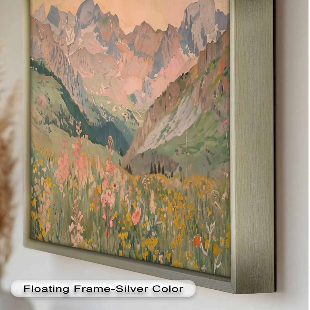 Wildflower Mountain – Serene Landscape Oil Painting