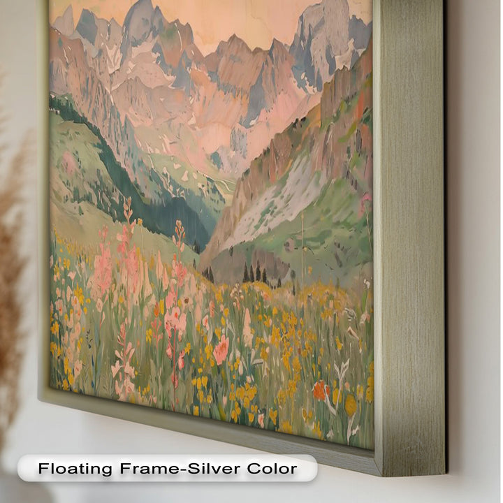 Wildflower Mountain – Serene Landscape Oil Painting