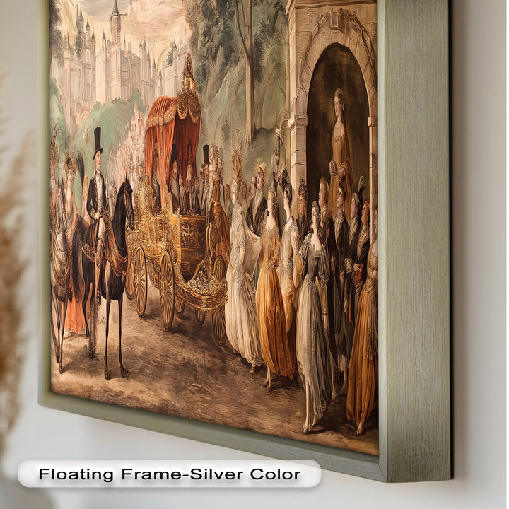Royal Carriage Procession – Grand Baroque Parade Oil Painting