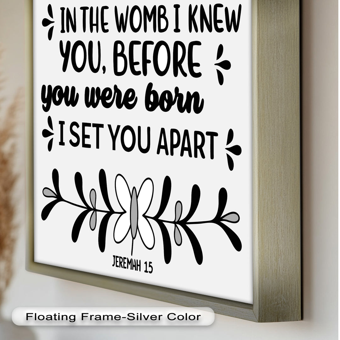 Before You Were Born – Jeremiah 1:5 Bible Oil Paintings