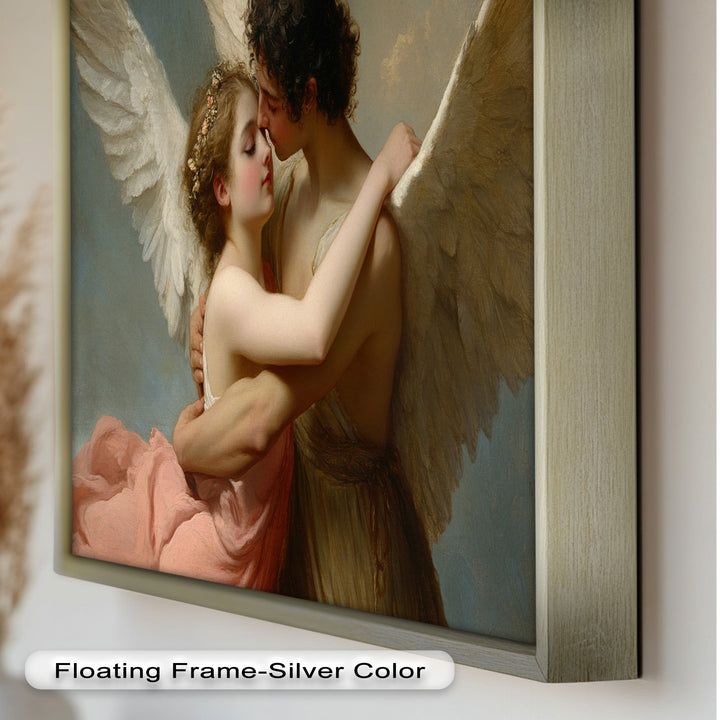Heavenly Embrace – Cupid and Psyche Renaissance Love Oil Painting