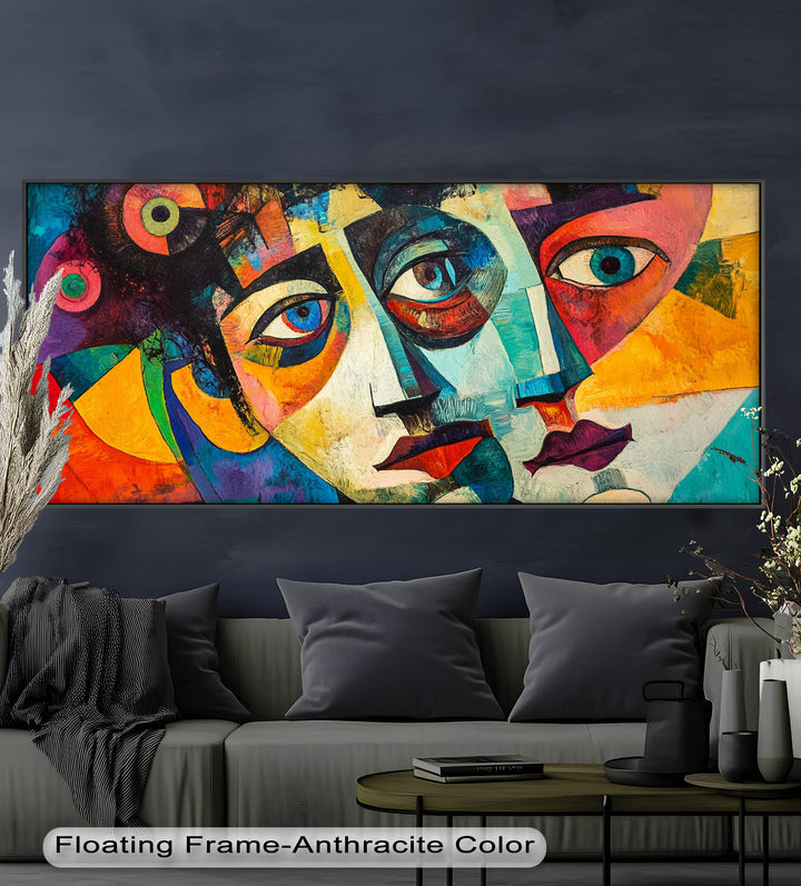 Fragmented Reflections – Abstract Oil Painting