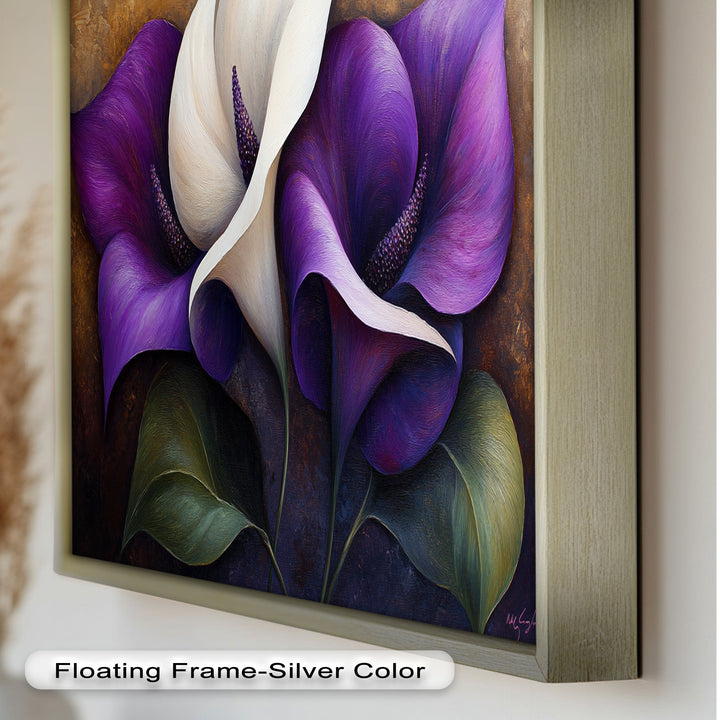Purple Tulips – Luxurious Floral Oil Painting