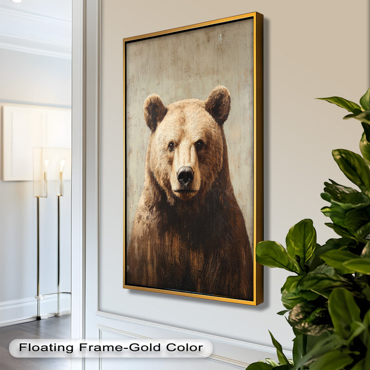 Brown Bear Portrait - Animal Oil Painting
