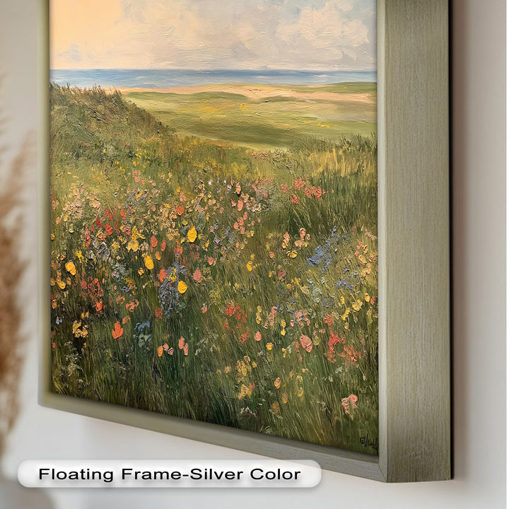 Seaside Meadow View – Landscape Oil Painting