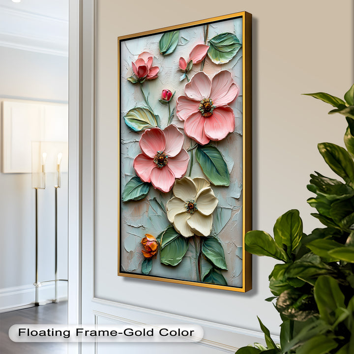 Petal Whispers – Floral Elegance Flower Oil Painting