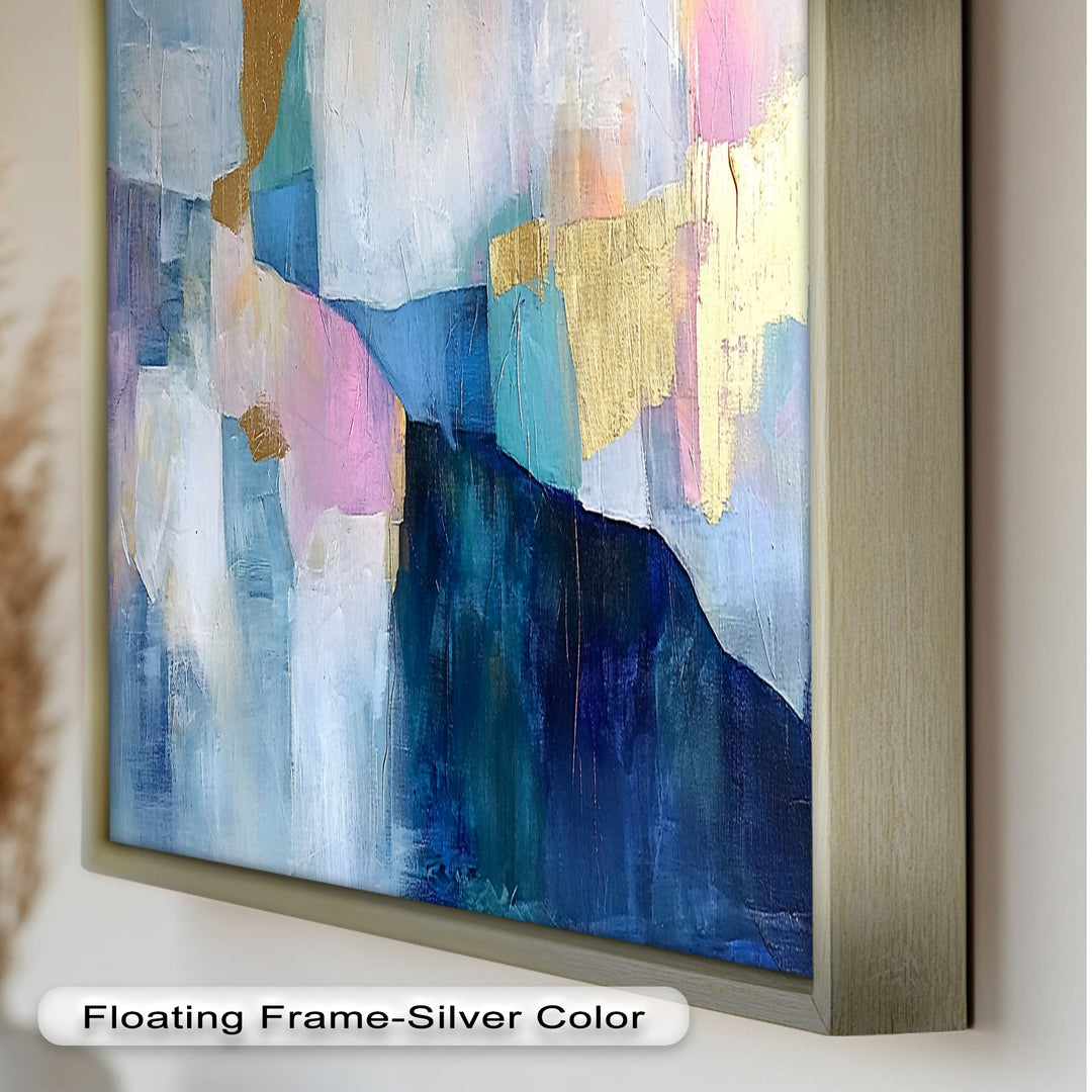 Blue Horizon Abstract – Zeitgenössisches Ölgemälde