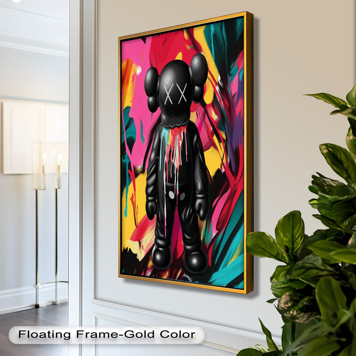 Meltdown Companion – Color Splash KAWS Oil Painting