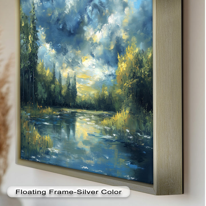 Forest River – Nature Oil Painting