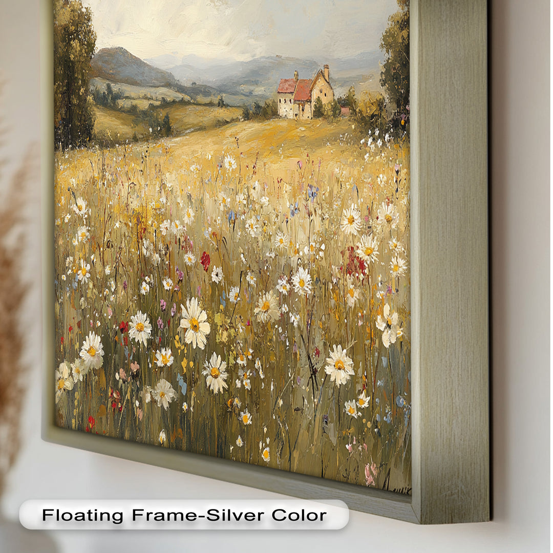 Countryside Bloom – Floral Oil Painting