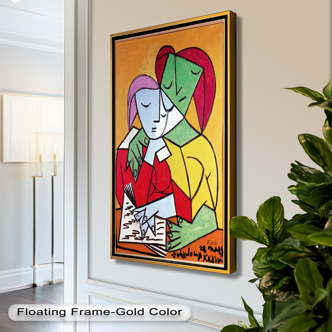 Harmony in Study – Embrace of Minds Picasso Oil Painting