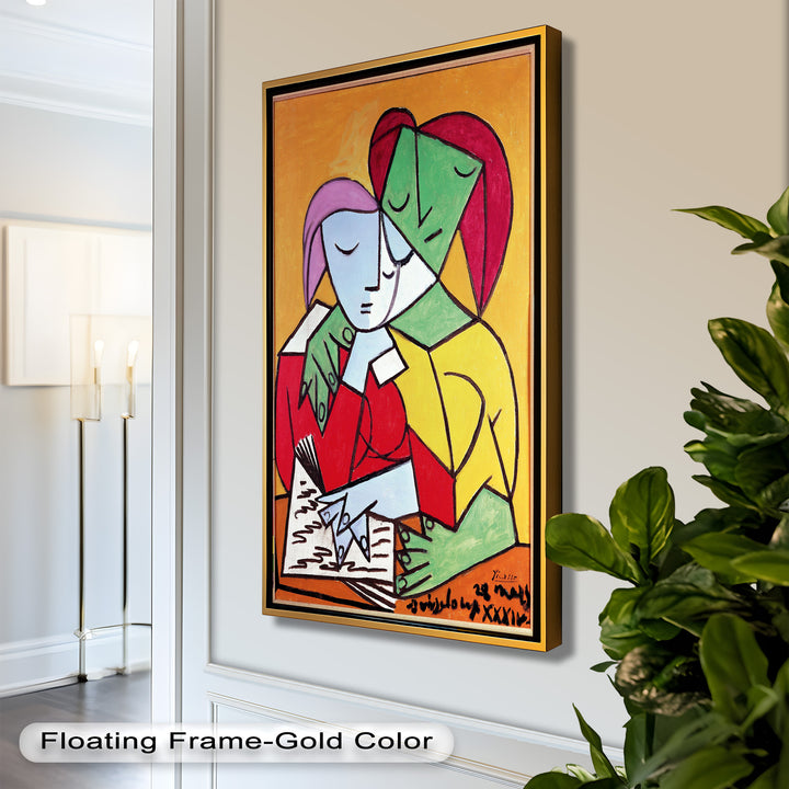Harmony in Study – Embrace of Minds Picasso Oil Painting