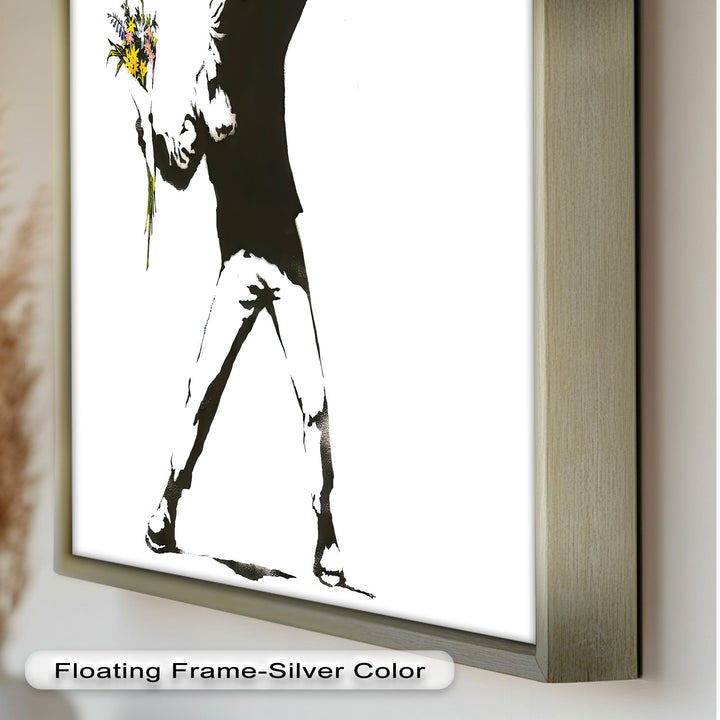 Flower Thrower – Iconic Protest Banksy Oil Painting