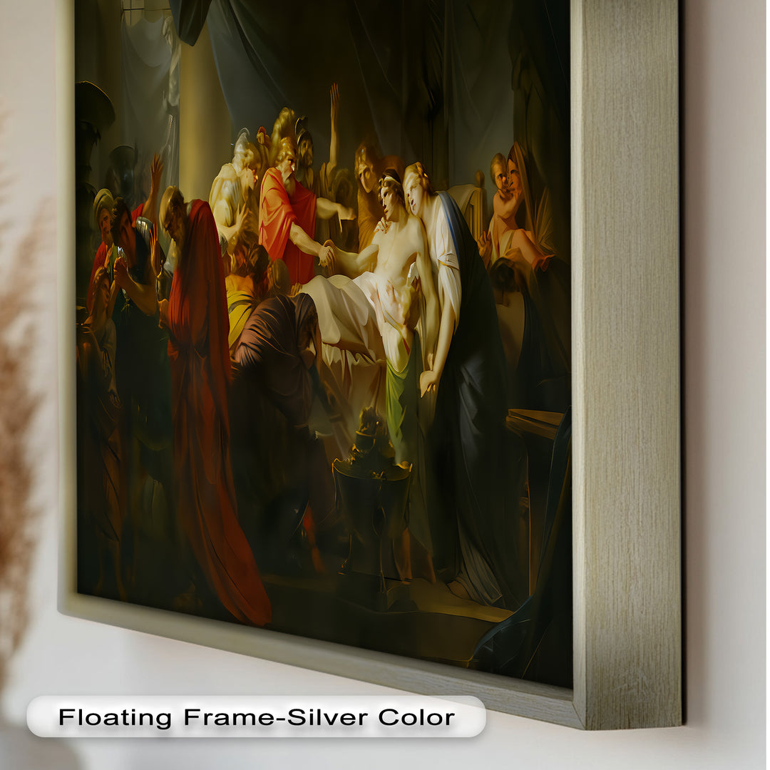The Death of a Hero – Last Breath of Virtue Classicism Oil Painting