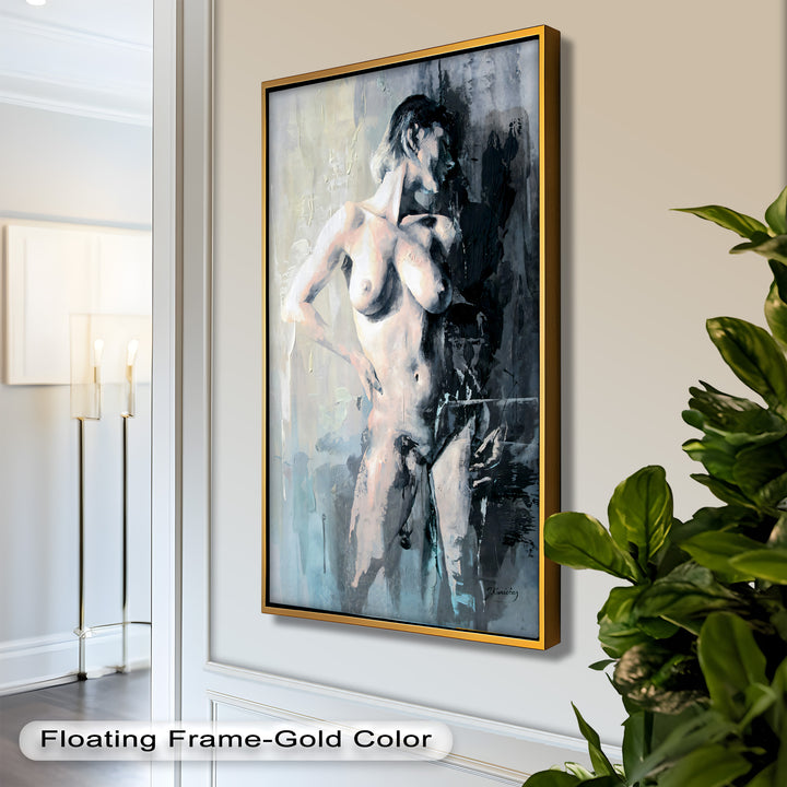 Still in the Shadows – Contemporary Nude Oil Painting