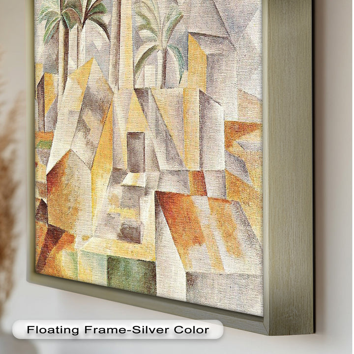 Landschaft mit Palmen von Albert Gleizes – Kubistisches Ölgemälde