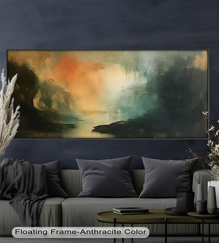Twilight Passage – Mystisches abstraktes Landschaftsölgemälde