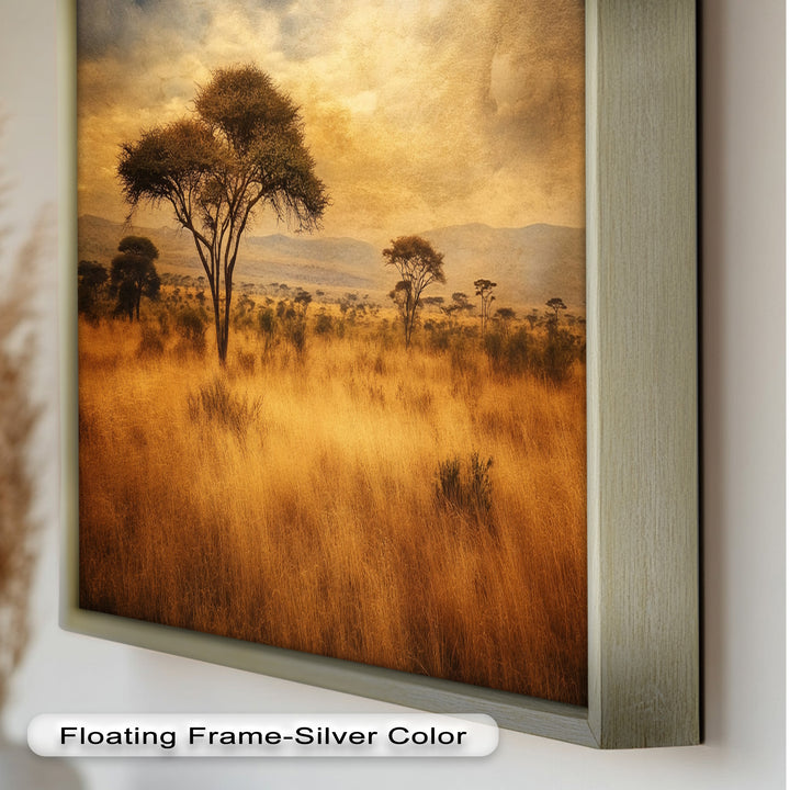 African Savanna Tree Wall Art – Landscape Oil Painting