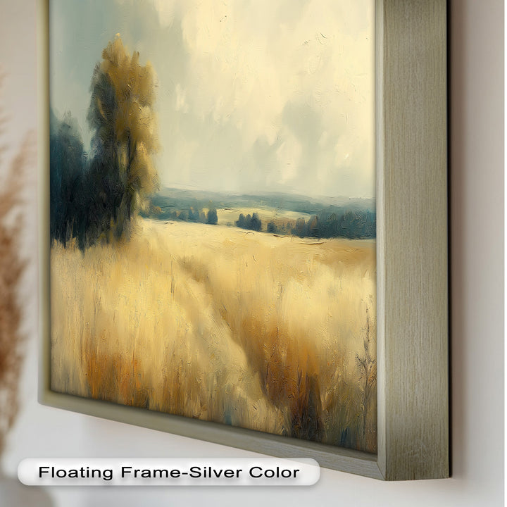 Golden Field Wandkunst – Landschaftsölgemälde