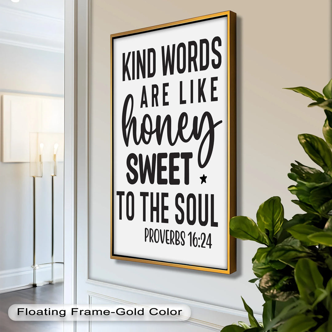 Kind Words Like Honey – Proverbs 16:24 Oil Painting - MyPhotoStation