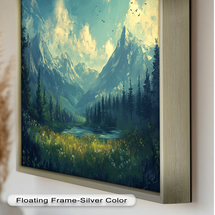 Mystic Mountain Solitude – Enchanting Landscape Oil Painting