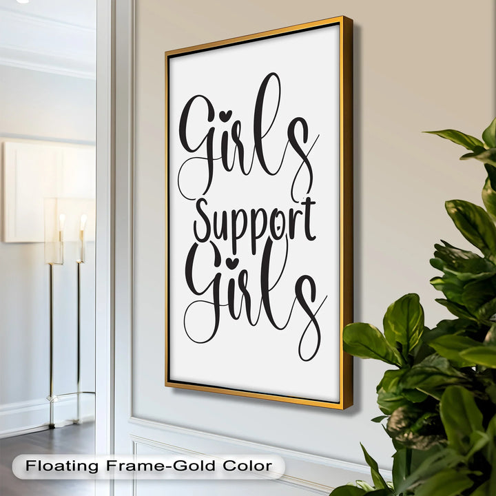 Girls Support Girls – Oil Painting - MyPhotoStation