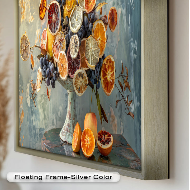 Grapes and Citrus Harmony – Decorative Still Life Food Painting