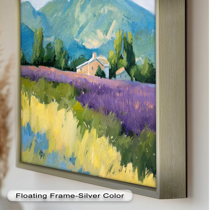 Lavender Fields in Provence – Impressionist Landscape Oil Painting
