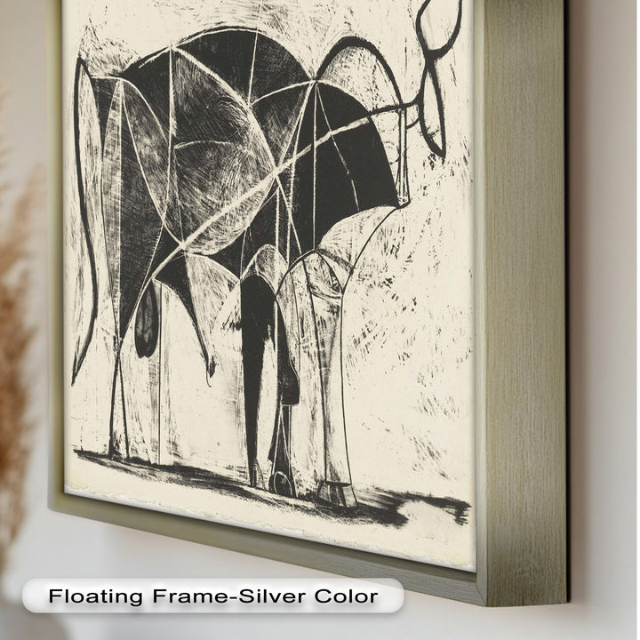 The Bull by Pablo Picasso – Minimal Abstract Oil Painting