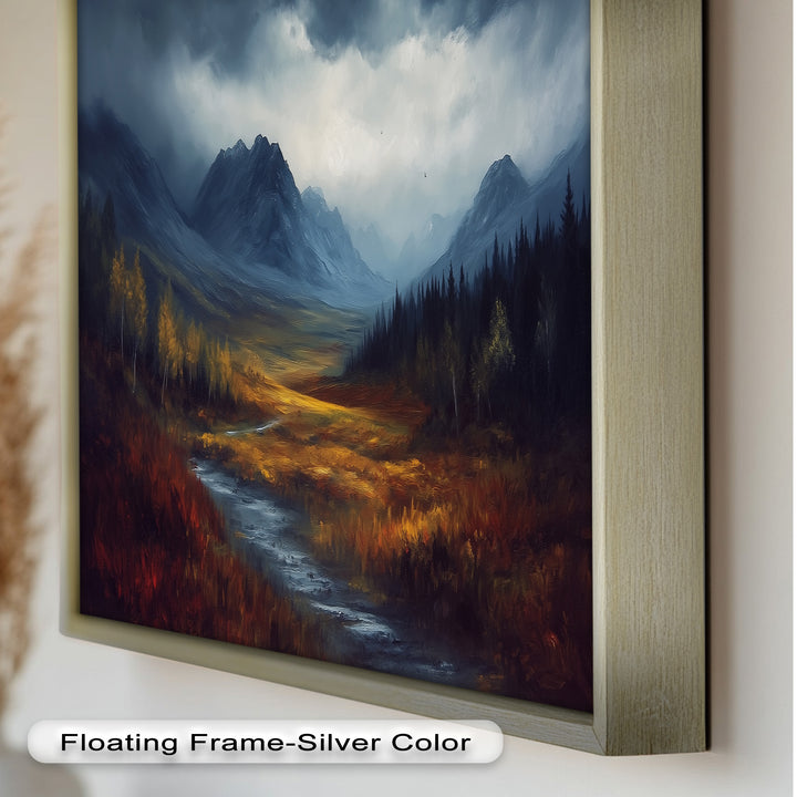Stormy Valley Wall Art – Landscape Oil Painting