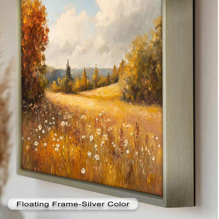 Autumnal Landscape – Tranquil Fall Scene in Oil Paintings