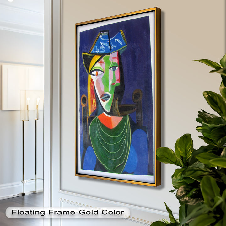 Woman in a Blue Hat – Picasso Oil Painting