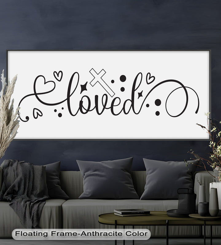 You Are Loved – Christian Bible Verse Oil Painting