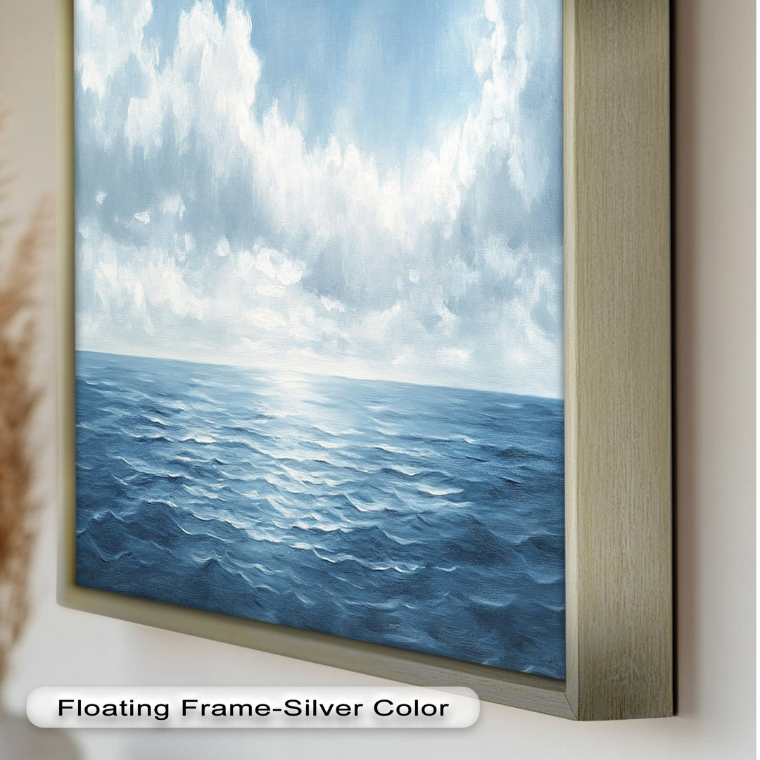 Blue Coastal Art - Ocean Seascape Oil Painting