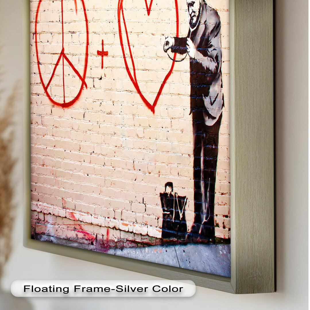 Peace + Love Equation – Banksy Oil Painting