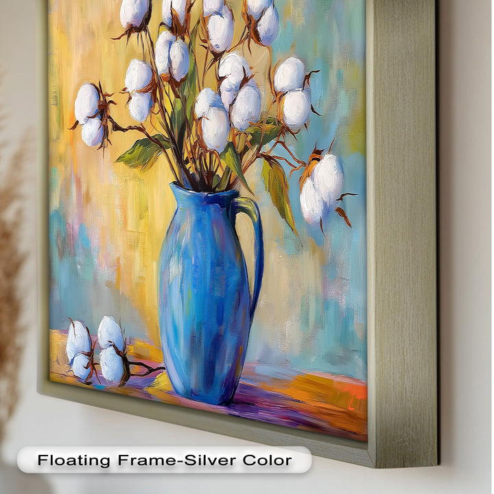 Blue Vase – Floral Oil Painting