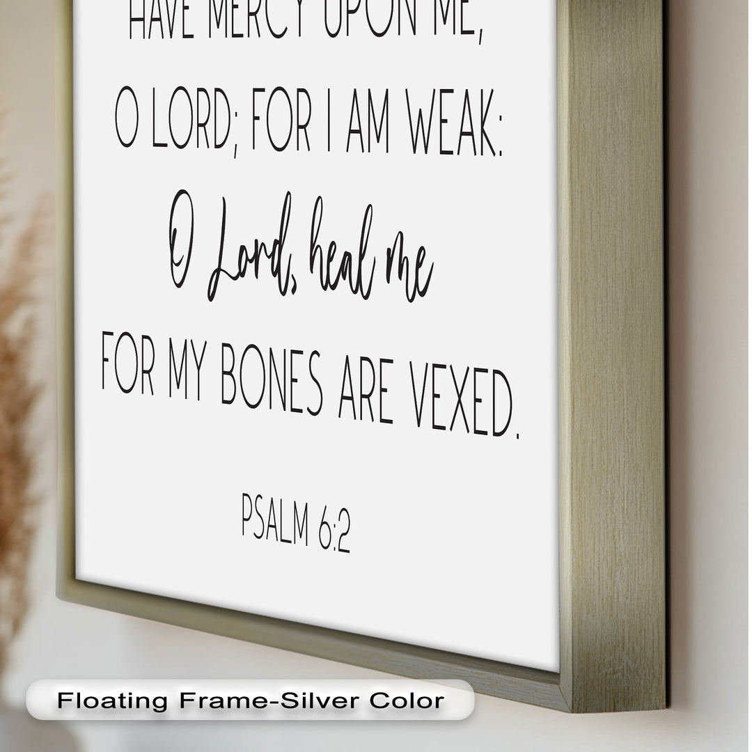 Psalm 6:2 Wandkunst – Christliche Bibel-Ölgemälde