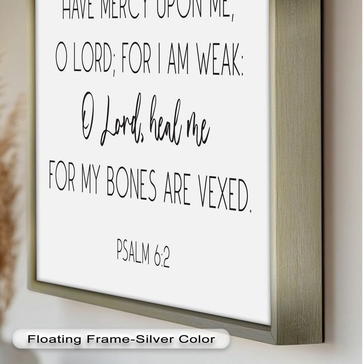 Psalm 6:2 Wandkunst – Christliche Bibel-Ölgemälde