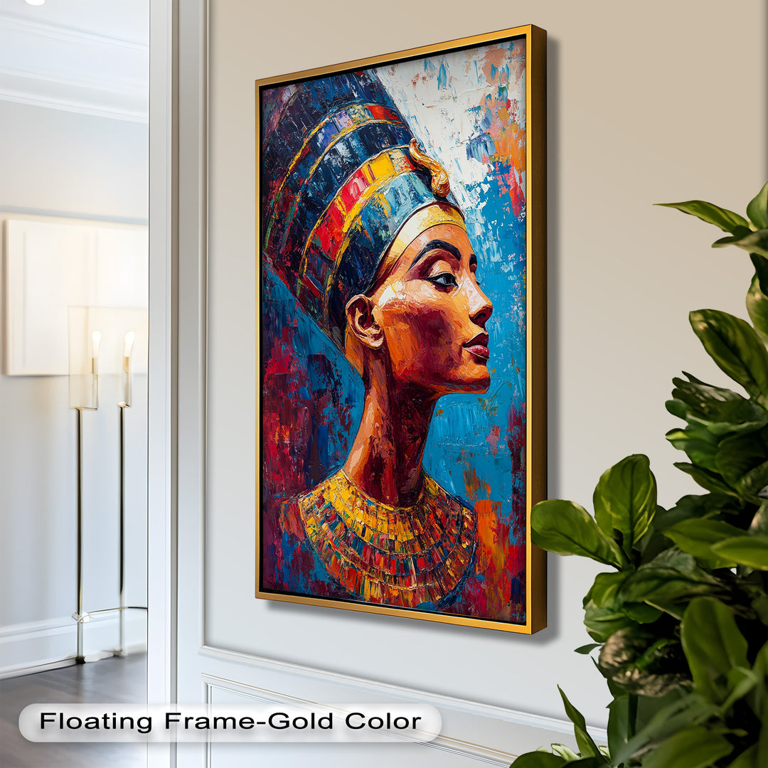 Fauvist Queen – Royal Profile Oil Painting