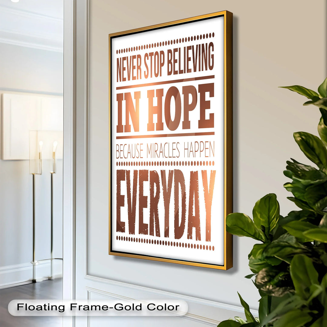 Believe in Hope – Motivational Oil Painting - MyPhotoStation