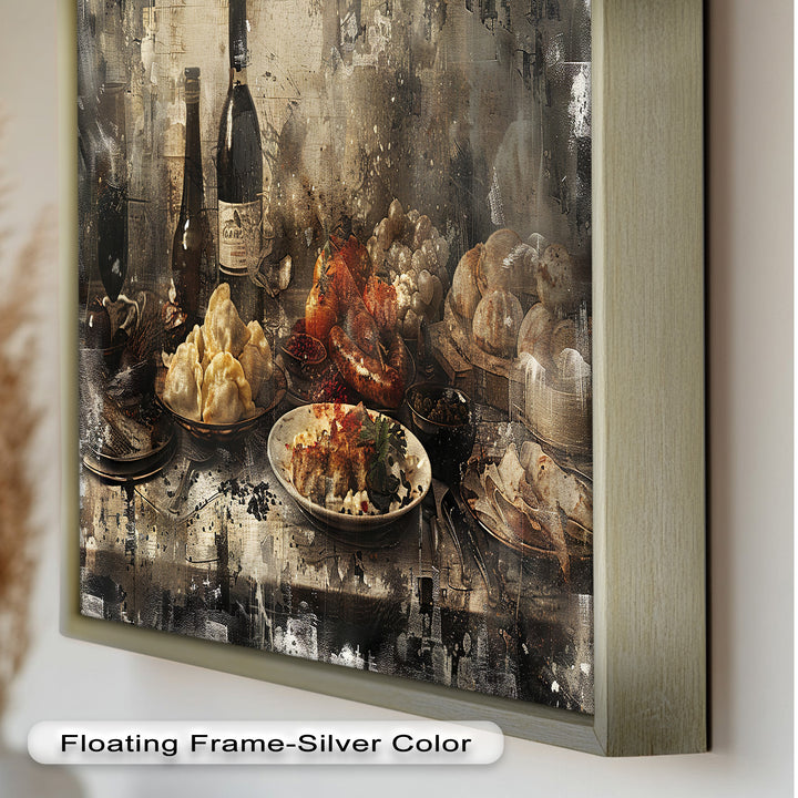 Rustic Feast – Vintage Culinary Still Life Food Painting