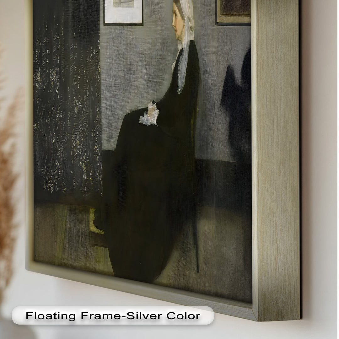 A Quiet Devotion – Seated Woman in Black Historic Oil Painting