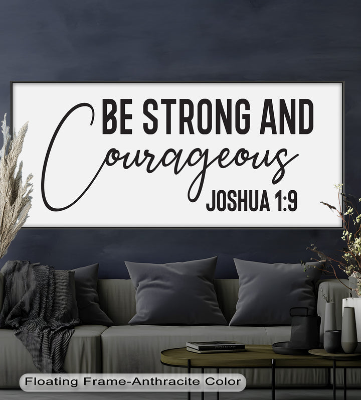 Be Strong and Courageous – Joshua 1:9 Bible Oil Painting