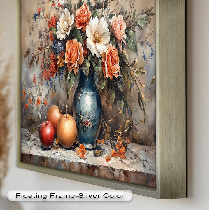 Vintage Floral Harmony – Still Life Oil Painting
