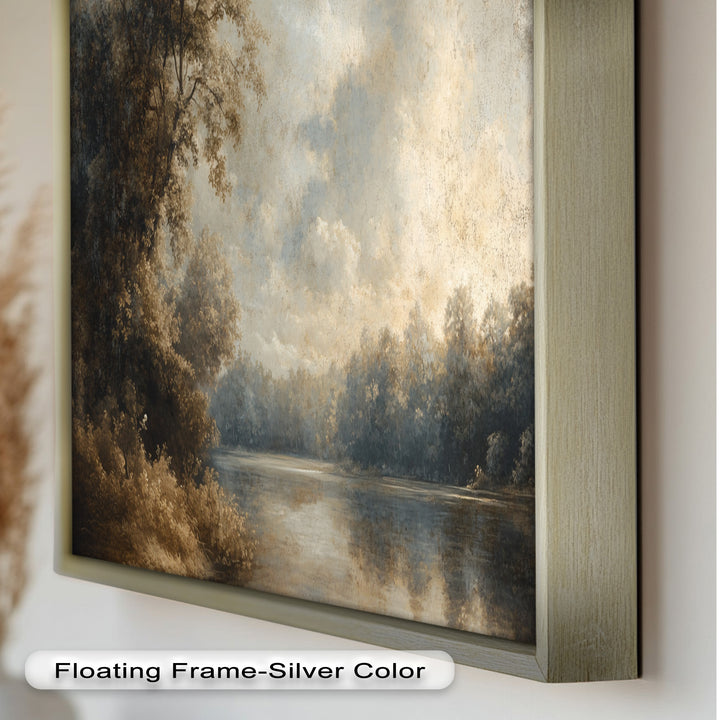 Forest Lake Wall Art – Nature Oil Painting